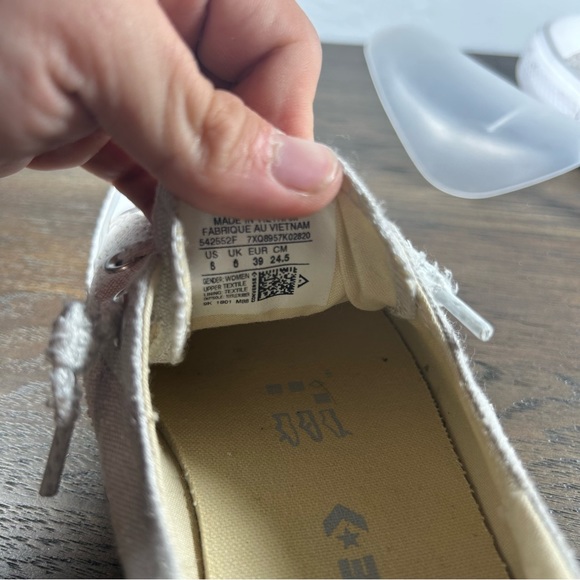 Converse Shoreline Women's Slip On Grey shoes size 8 - Picture 6 of 7